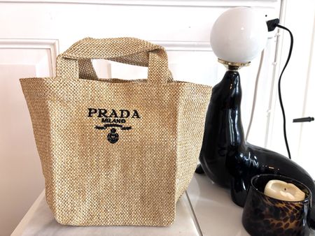 Prada Milano Woven Straw Tote Bag - NEW
