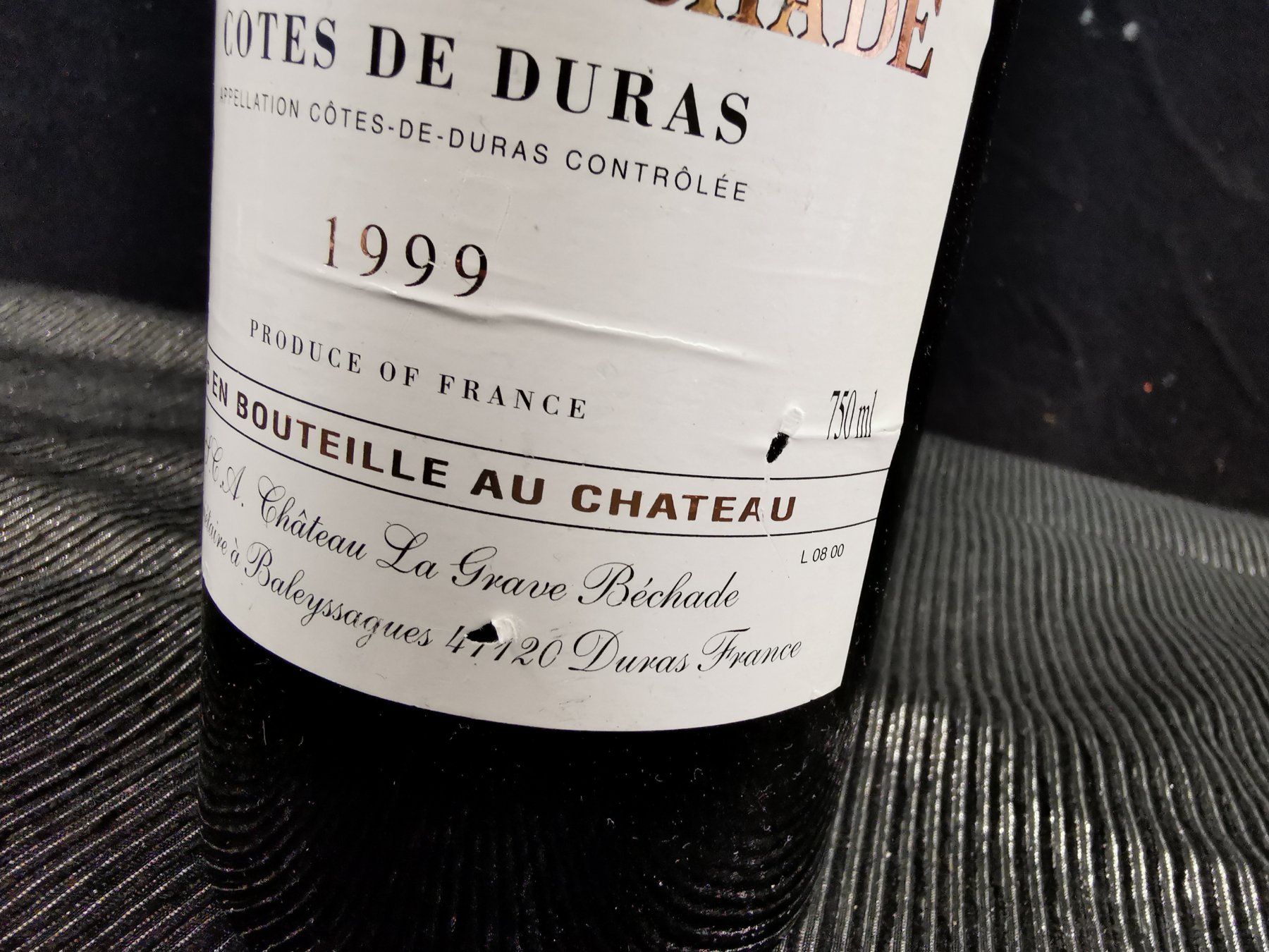 Wein: CHÂTEAU La GRAVE BECHADE 1999 – Neu (gemäss Beschreibung) aus Genève von Leboucheoreilles 4