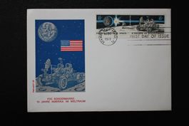 10 JAHRE AMERIKA IM WELTRAUM / FDC SONDERMARKE