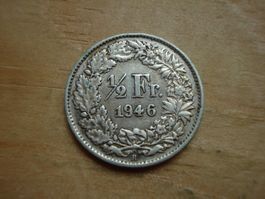 (H5) 1/2 Franken 1946 Gleich.