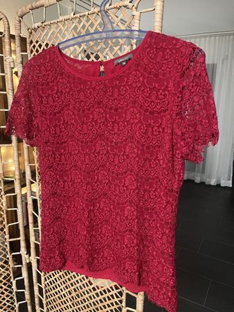 Rote Bluse von JJB, Grösse 38