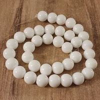 1 Strang natürliche weiße Achat steinperlen 10 mm