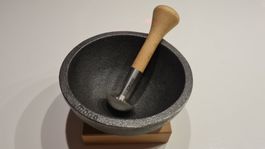 ☆ Gusseisener Mörser mit Edelstahl-Stössel ☆