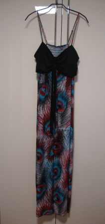 Apartes Sommer Maxikleid, Gr. L