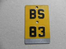 Mofanummer Mofa Nummer BS 83 Baselstadt 1983 Töffli Geschenk