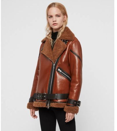 Lammfell Jacke Allsaints