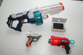 Nerf X-Shot Schaumstoffpistolen Set & Patronen guter Zustand