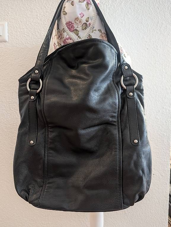 Borse da donna: Aimée Handtasche Leder schwarz  – Usato da Tobel venduto da Streetfroggy 2