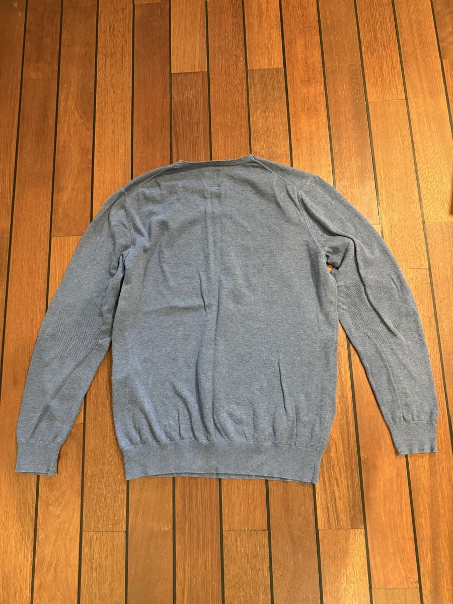 Manor Maglioni & Felpe: Pull MANOR V-Neck 100% Coton Bio Bleu Taille M – Usato da Yverdon-les-Bains venduto da Le_Joss 1