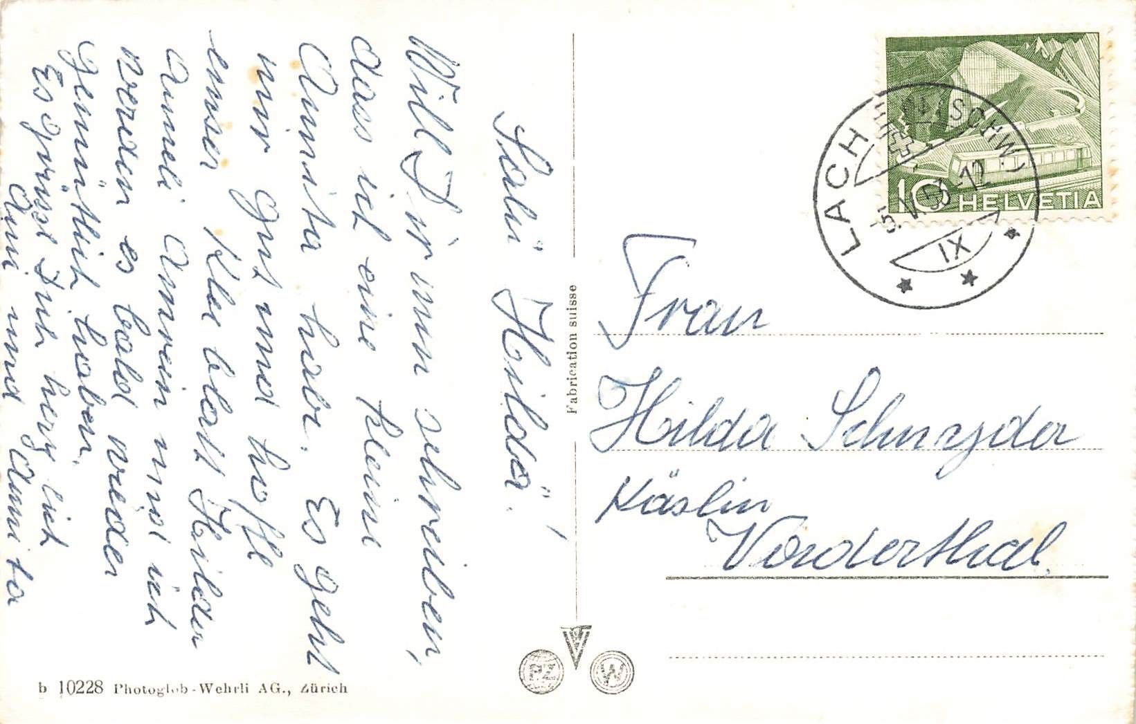 Cartoline postali: Lachen Bezirksspital – Usato da Biasca venduto da Blenio71 1