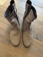 Bonita Leder Stiefeletten, beige, Gr. 38 Herbst/Winter