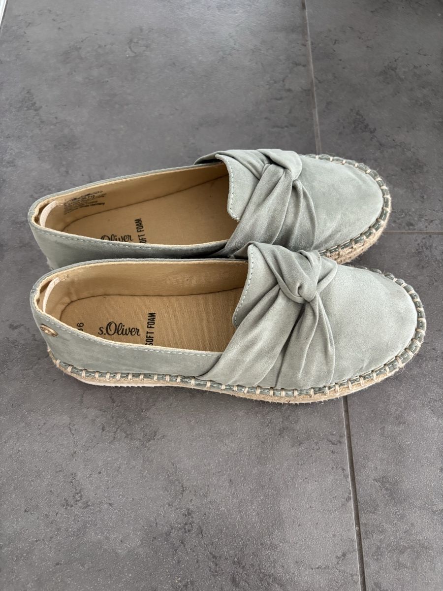 S.Oliver Damenschuhe: S.Oliver Damenschuhe Grösse 36 Espadrilles hellgrau gebrauch – Gebraucht aus Mühlau von martiniii 1