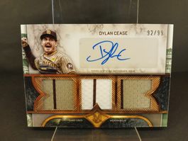 Topps Baseball Dylan Cease Signature Triple Relic / 99
