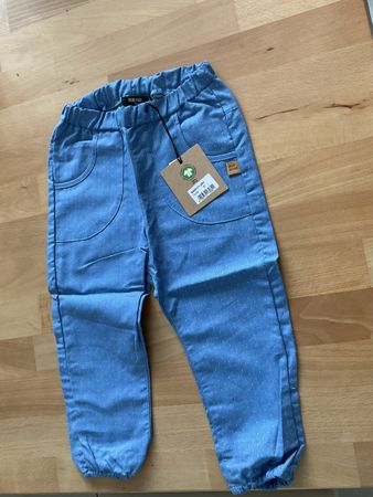 Baby Sommer Stoff Hose Grösse 86 pure pure