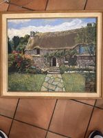 Tableau pittoresque d'une maison de campagne, parfait!