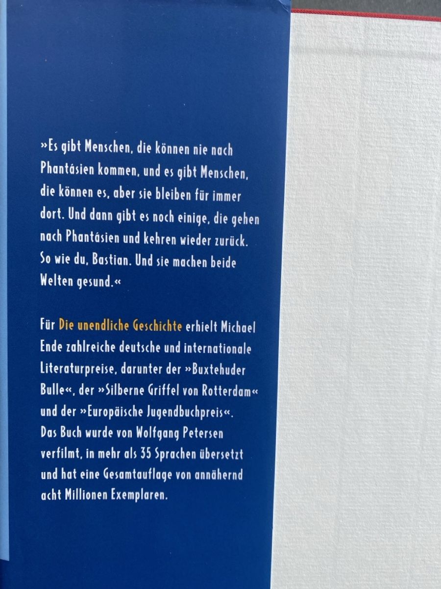 Libri: Michael Ende: Die unendliche Geschichte – Nuovo (secondo la descrizione) da Dallenwil venduto da kavogt6 2