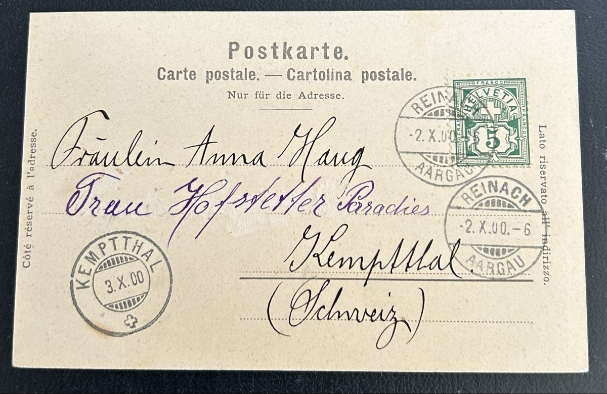 Cartoline postali: Gruss aus Reinach AG – Usato da Horw venduto da Tellbub 1