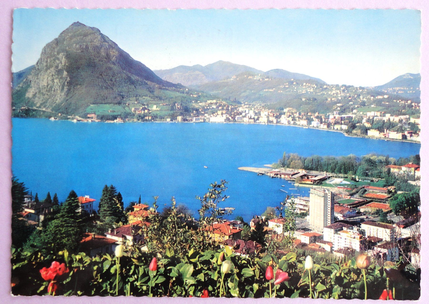 Ansichtskarten: Lugano - Vista dal Monte Brè – Gebraucht aus Fétigny von Billy2miny