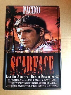 Schilder: Blechschild-PACINO-SCARFACE-15X20CM – Neu und originalverpackt aus Rupperswil von big-one-sale