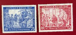 DEUTSCHLAND ALLIIERTE BESETZUNG MESSE LEIPZIG 1947* FALZSPUR