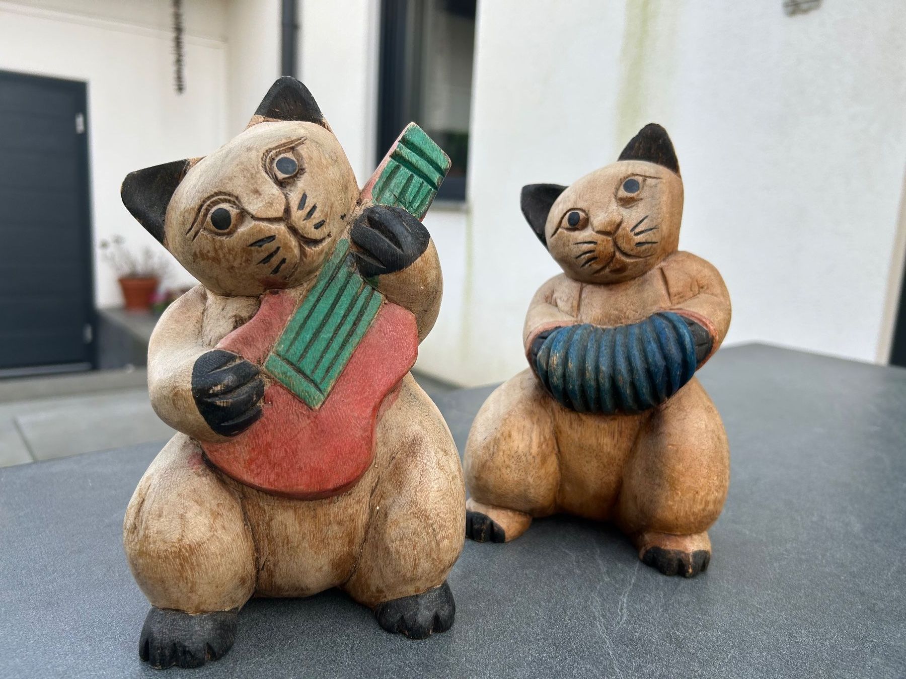 Figuren: 2 Katzen aus Holz – Gebraucht aus Eschenz von glaro14 5