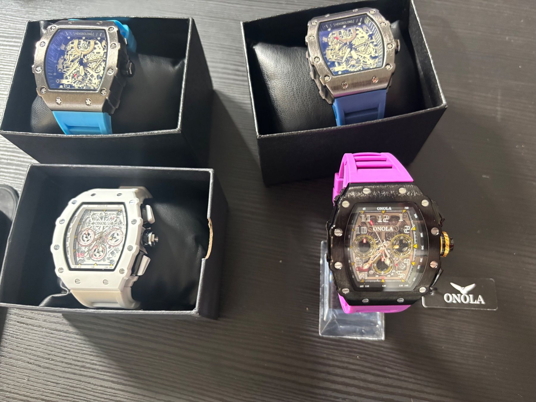 Orologi: Montre ONOLA squelette   blanche -  neuf! – Nuovo e nell'imballaggio originale da Conthey venduto da Michel124 5