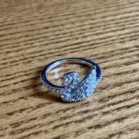 Swarovski Ring Schwan