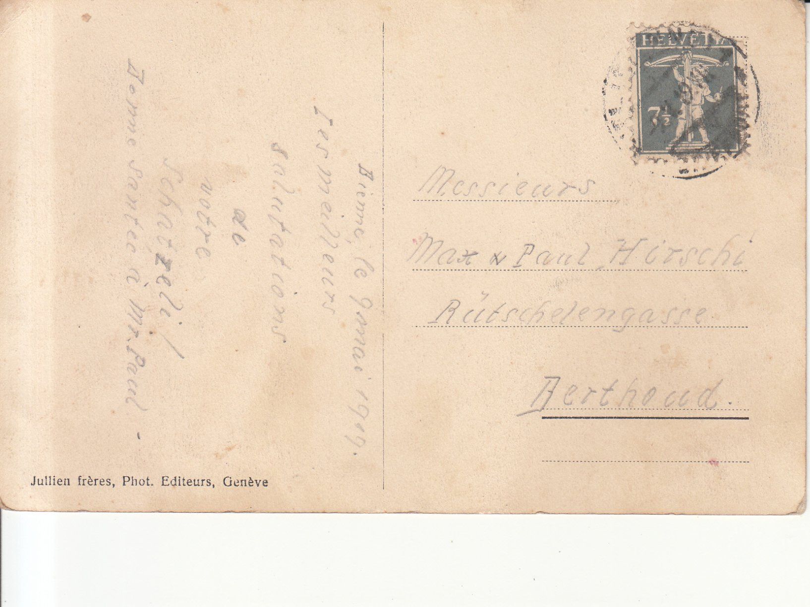Cartoline postali: Bienne Taubenloch 1919 – Usato da Bürglen TG venduto da StampGraf 1