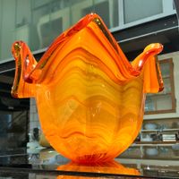 MURANO VINTAGE WUNDERSCHÖNE VASE/SCHALE AUS 80-ER, 2088 GR