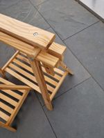 Holzböcke 2er Set gebraucht, höhenverstellbar 