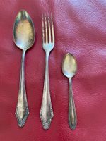 jugendstil art deco GOWE 3tlg.set versilbert,stempel gowe 90