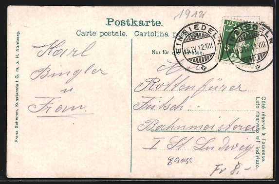 Cartes postales: Einsiedeln, St. Benedictus Statue, Klost – D'occasion à Berlin par bartko-reher 1