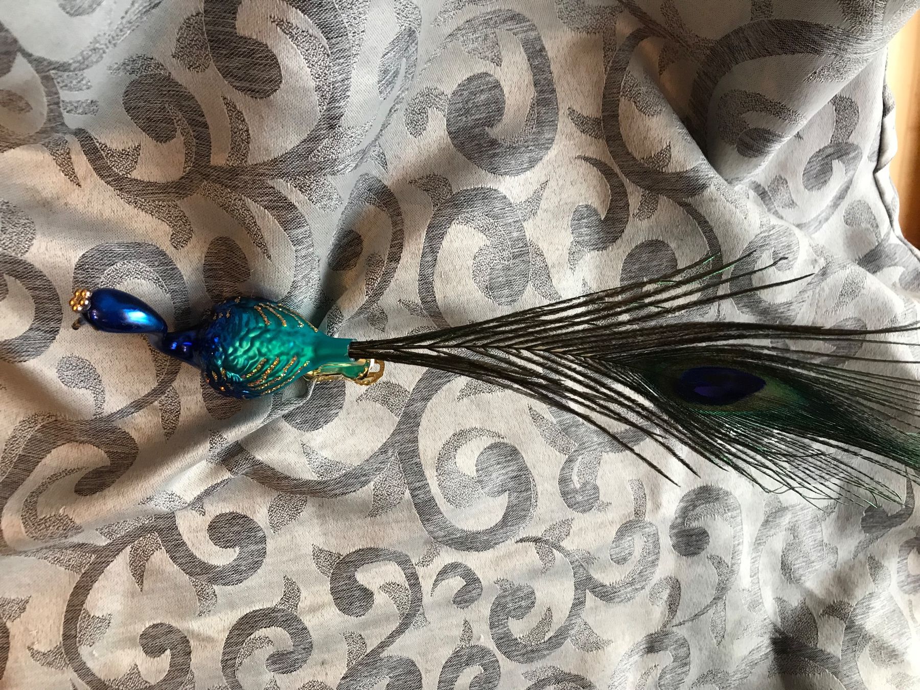 Alle Dekorationen: Pfau blau-Türkis Vogel Christbaumschmuck – Neu und originalverpackt aus Alpnach Dorf von marvo 4