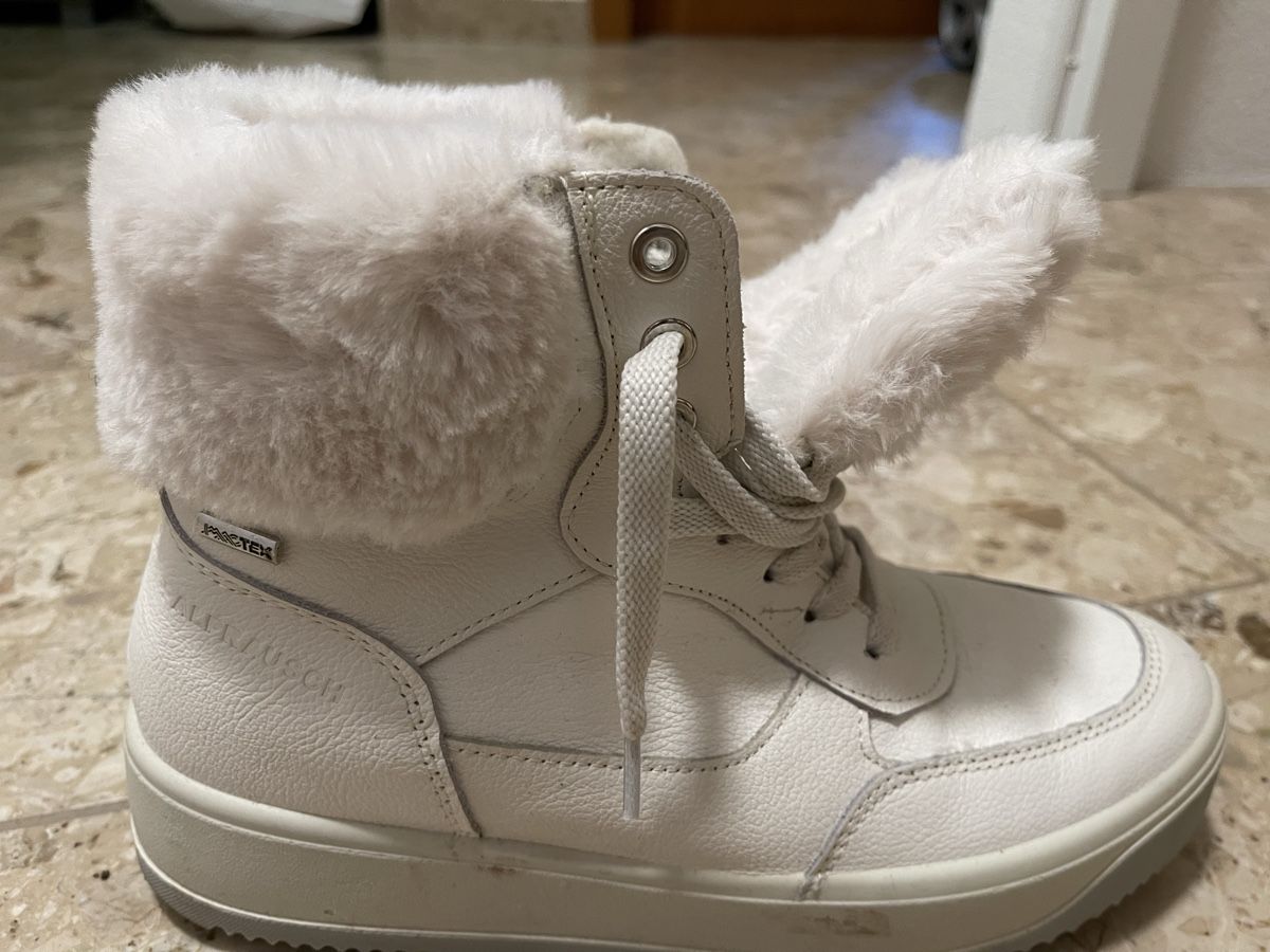 Damenschuhe: Alprausch Leder Winterschuhe weiss – Gebraucht aus Meierskappel von suesle 1