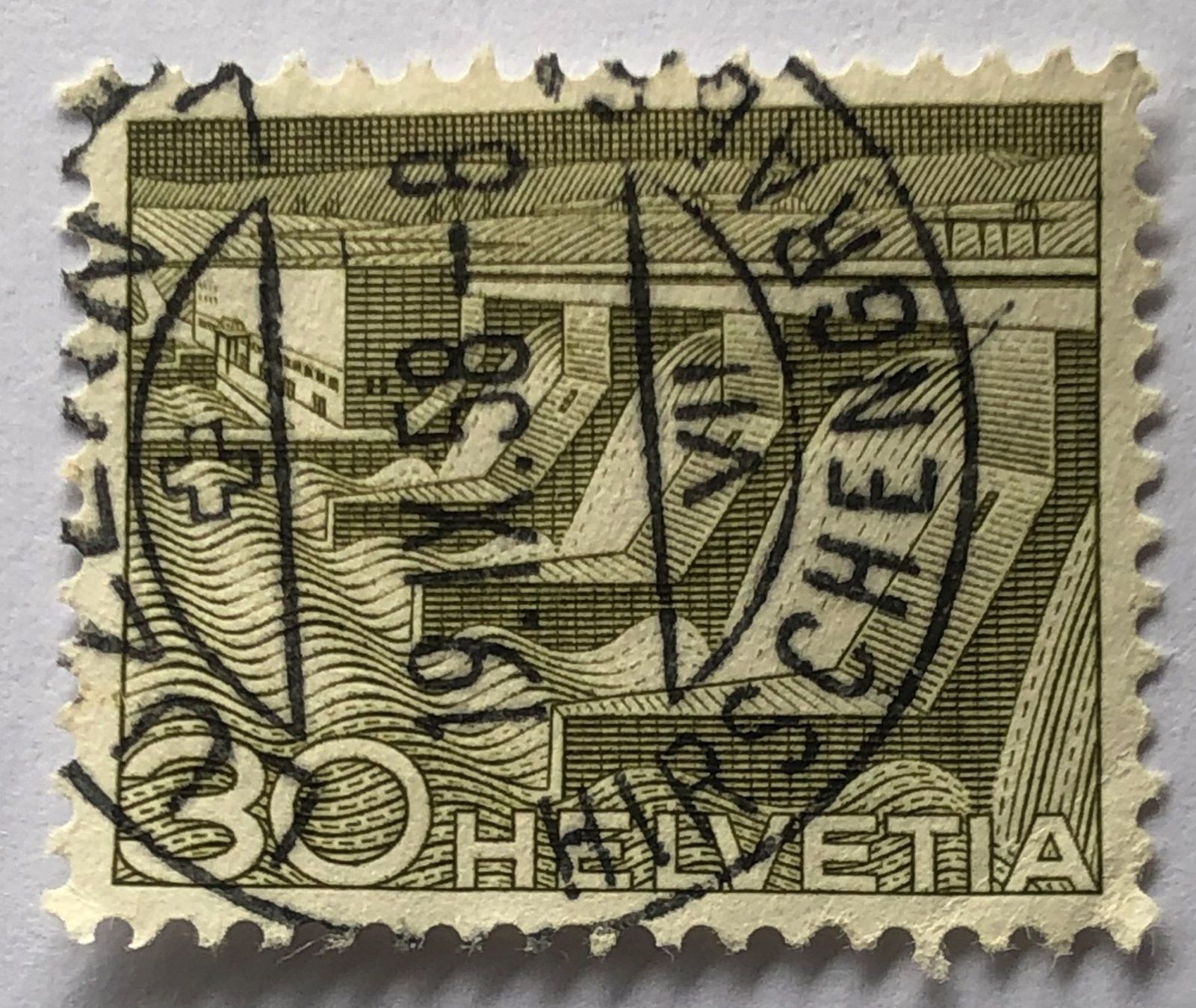 Alle Briefmarken: Nr.303 mit VollStempel – Gebraucht aus Aarau von Billa007