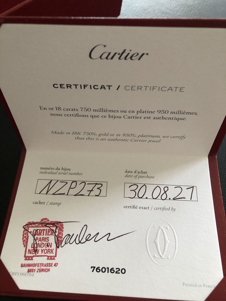 Cartier Bracciali & Braccialetti: Cartier  Armband  – Nuovo (secondo la descrizione) da zürich venduto da ritas0102 3
