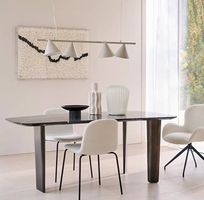 Esszimmer-Set mit Marmortisch, Stühle & Hängeleuchte