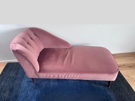 Rosa Samtcouch/Récamiere von made.com