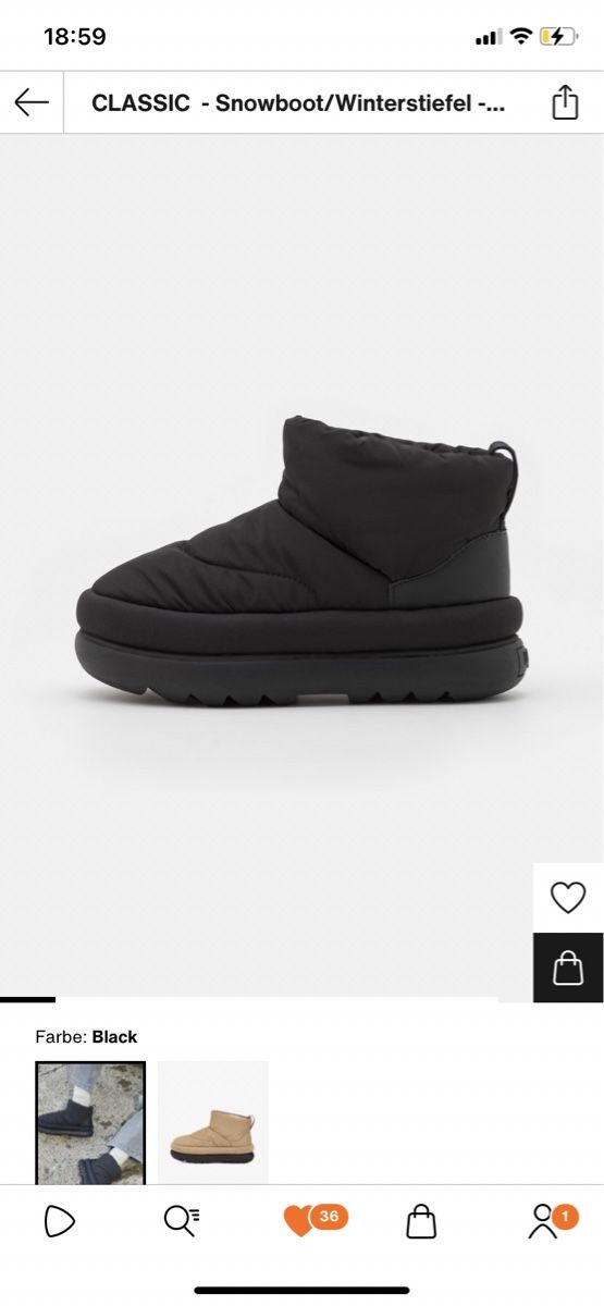 Ugg Damenschuhe: Schwarze classic UGG in Grösse 36, perfektem Zustand – Neu (gemäss Beschreibung) aus Zürich von ten_dhq7