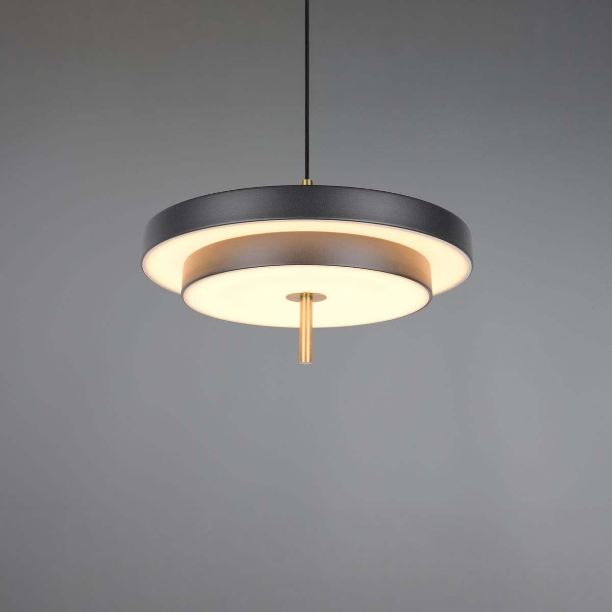Lampadari & plafoniere: LED Pendelleuchte, Schwarz, CCT, 40 cm Ø – Nuovo (secondo la descrizione) da Kreuzlingen venduto da Smart-Light 5