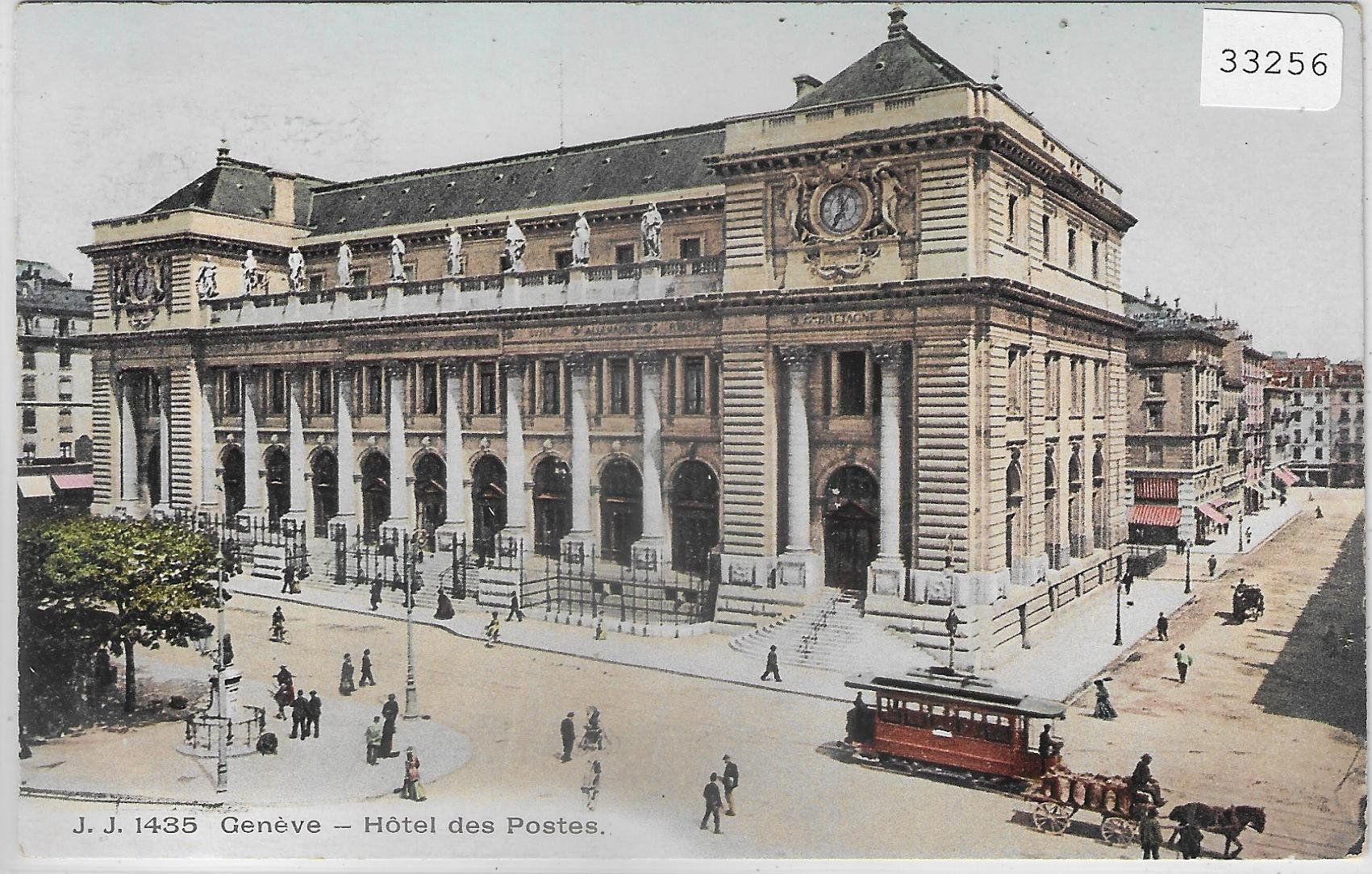 Cartoline postali: Geneve - Hotel des Postes - Tram Tramway - animee - Litho – Usato da Ettingen venduto da Kartenplanet