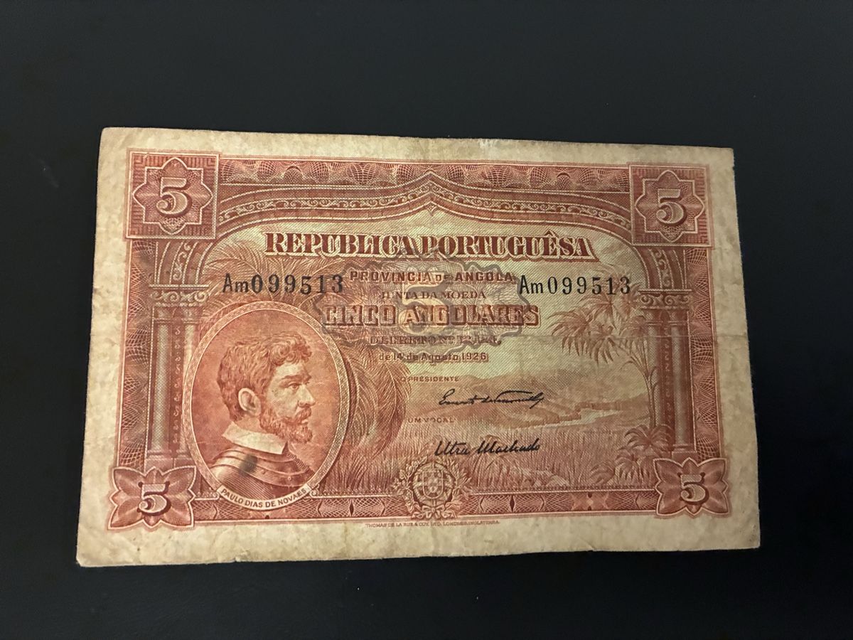 Banconote: 5 angulares  1926 selten – Usato da Dällikon venduto da Woldbanknoten