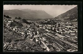 Bellinzona, Ortsansicht aus der Vogelsch