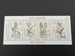 Schweden Orchideen Block** Luxus (B209)