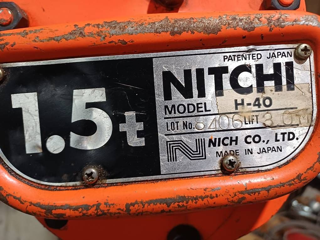Paranco multiuso: Kettenzug Nitchi 1.5T #4 – Usato da Langnau b. Reiden venduto da R.port96 1