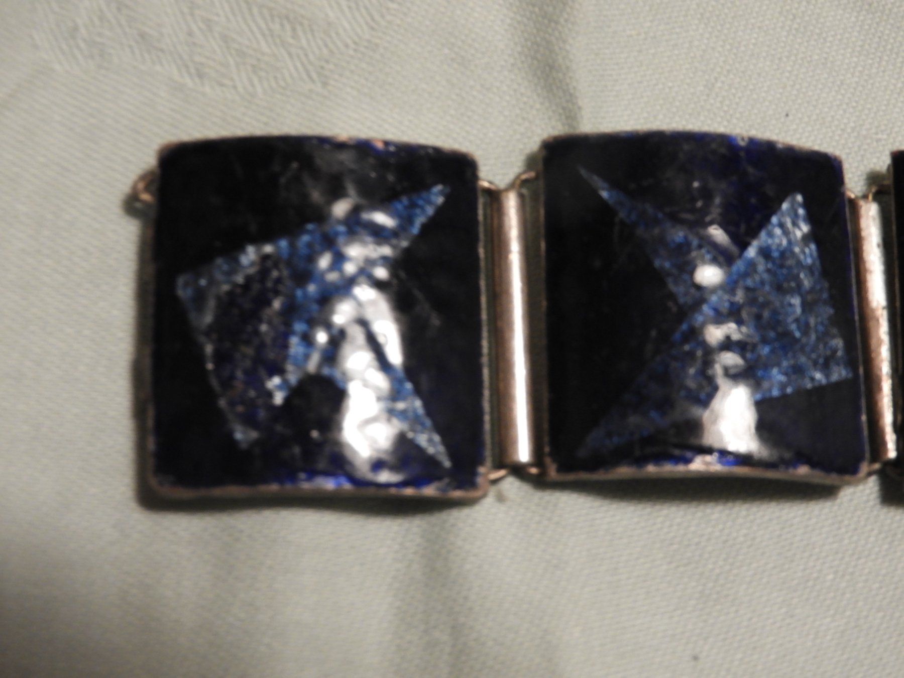 Sonstiger Schmuck: HALSKETTE +OHRENCLIPS +ARMBAND, EMAILLIERT 1970 ca – Gebraucht aus Ettingen von troll-mutter 6