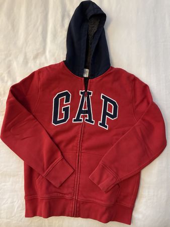 Sweat à capuche GAP rouge garçon 13-14 ans chaud hiver XL