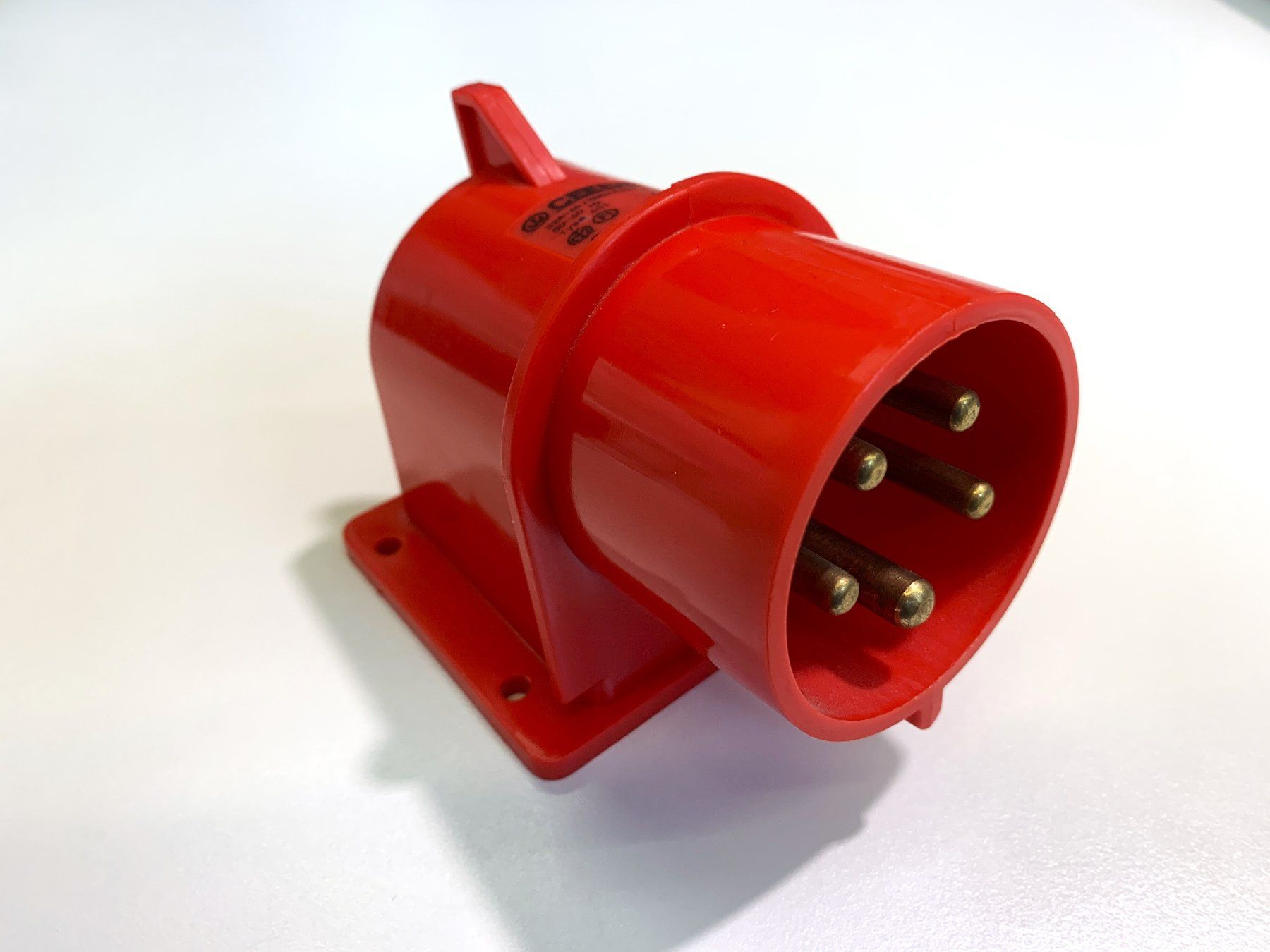 Spine: 32A CEE Anbau Gerätestecker gewinkelt 5-Pol - Type 631 – Usato da Münchenstein venduto da Licontrol 1