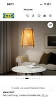 IKEA KNXHULT Pendelleuchte Bambus 40 cm