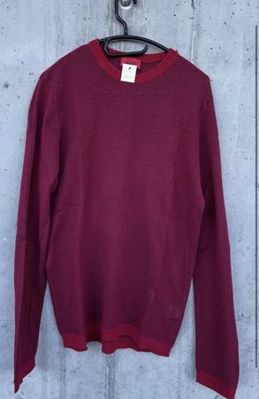 Hugo Boss Pullover, bordeauxrot, Grösse L